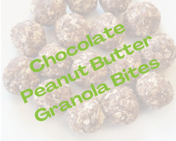 Chocolate Peanut Butter Granola Bites